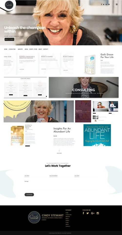 An author website built by Cultre